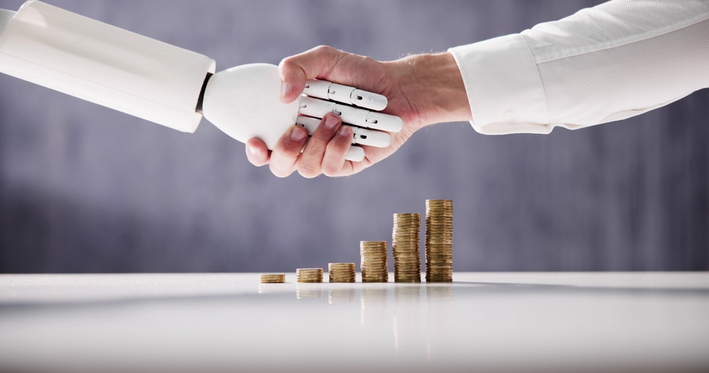 Ai,Trade,Robot,Saving,Money.,Business,Trader,Handshake The Costs Behind Automation
