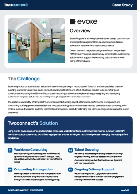 Evoke case study — offshore team built by Twoconnect