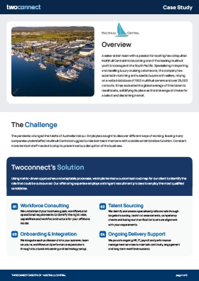 Multihull Central case study — offshore team built by Twoconnect